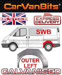 Крыло ЛЕВОЕ заднее наружное для Ford  Transit 1991-2000 T-12